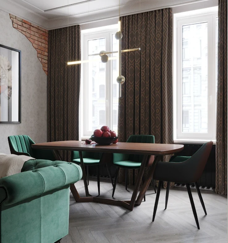 Квартира в темных тонах, Современная Классика, 70 м. кв.