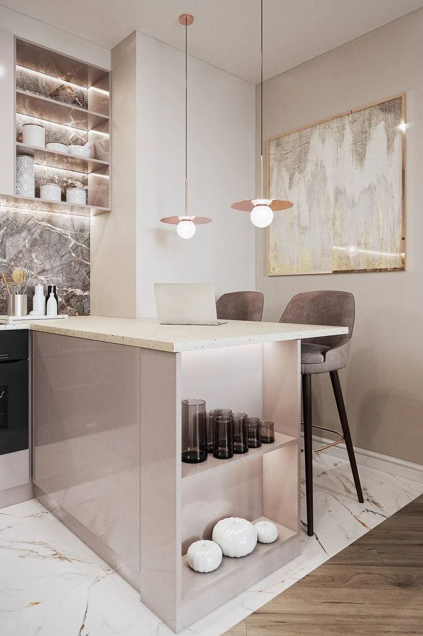 ДИЗАЙН-ПРОЕКТ КВАРТИРЫ В КРЕМОВЫХ ОТТЕНКАХ