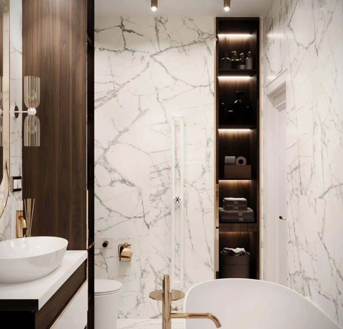 Дизайн санузла и ванной комнаты