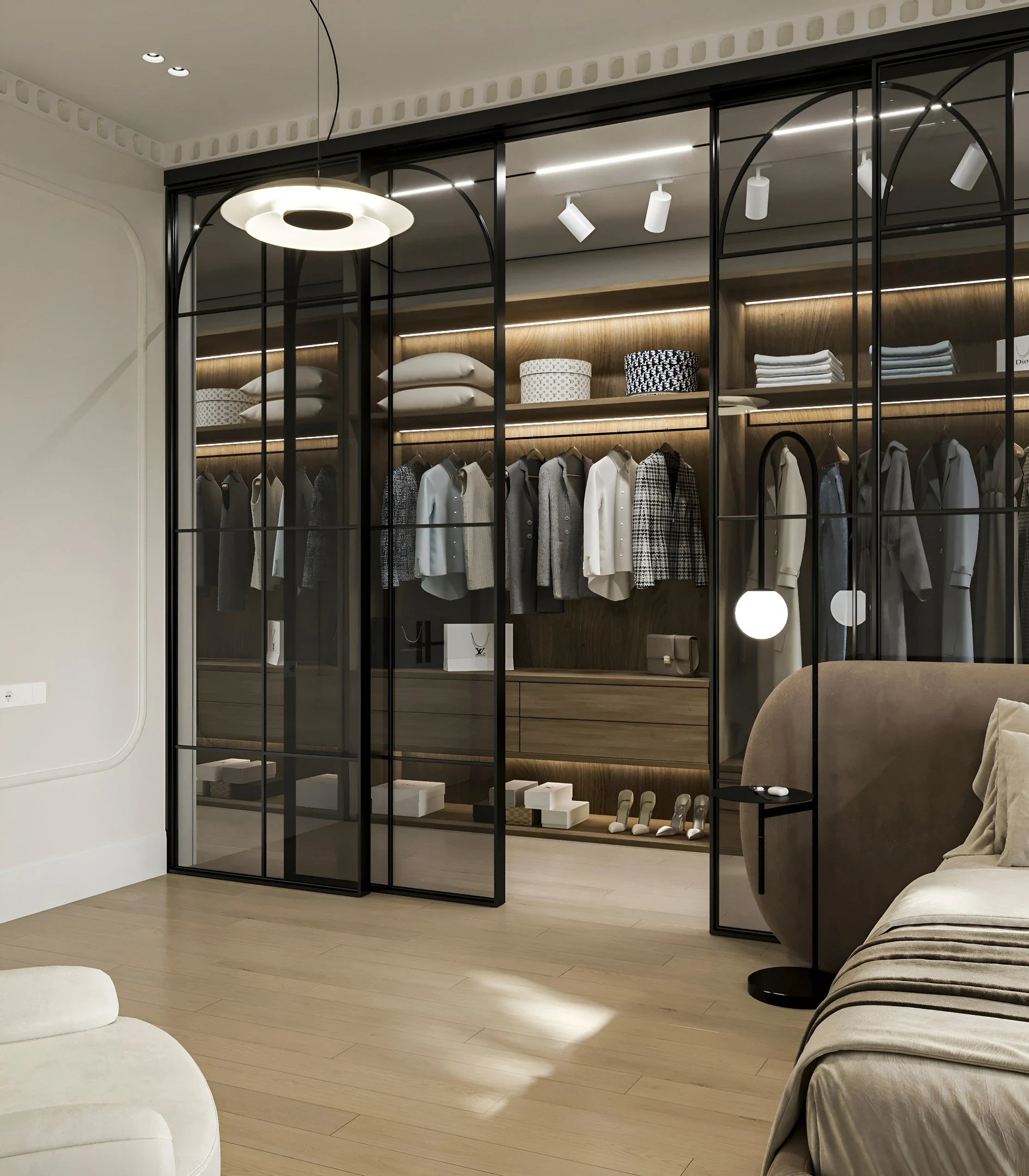 Интерьера спальни в историческом центре города