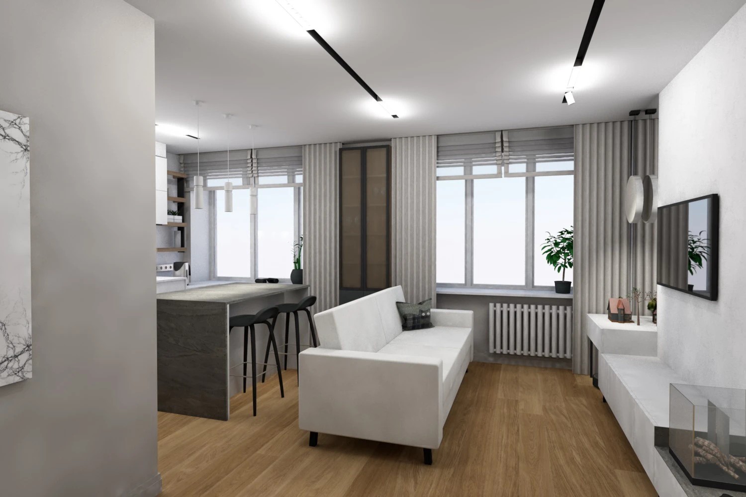 Интерьер небольшой квартиры