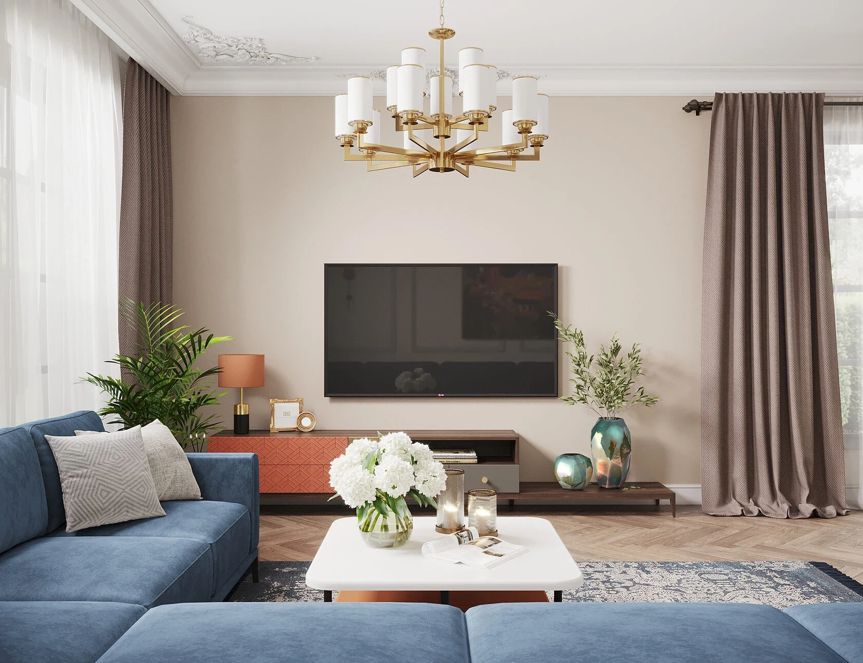 Тосканские ноты в интерьере северной столицы