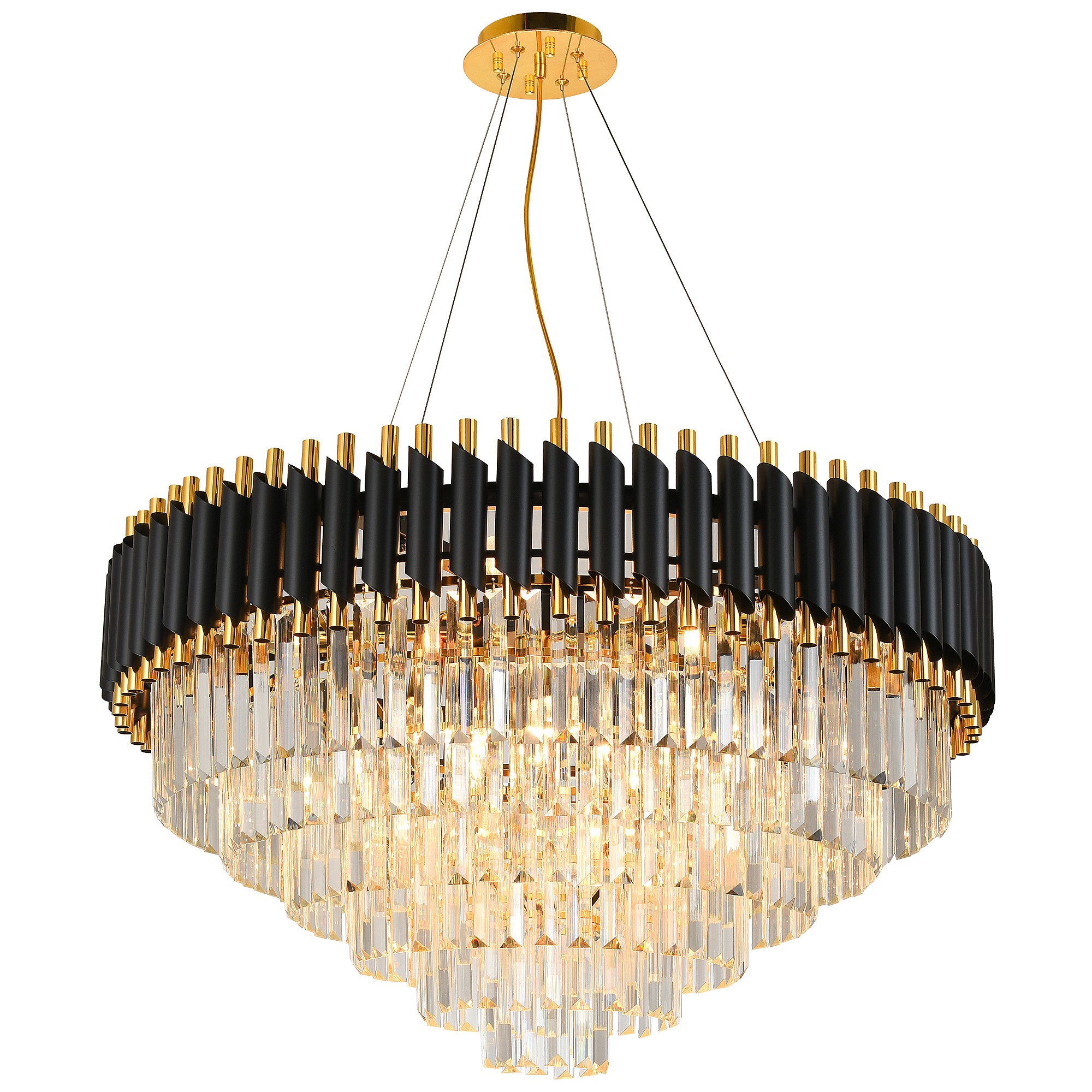 Подвесная люстра Natali Kovaltseva Darian DARIAN 76017/12C GOLD BLACK