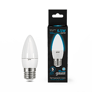 Светодиодная лампа Gauss Black Свеча 103102307