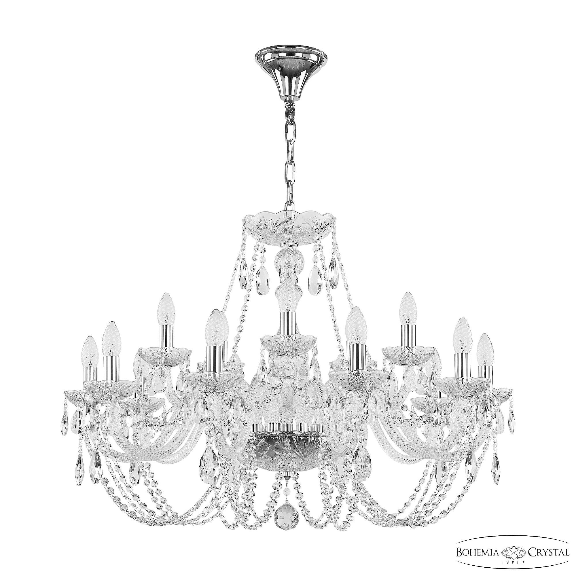 Подвесная люстра Bohemia 101 101/10+5/300 Ni