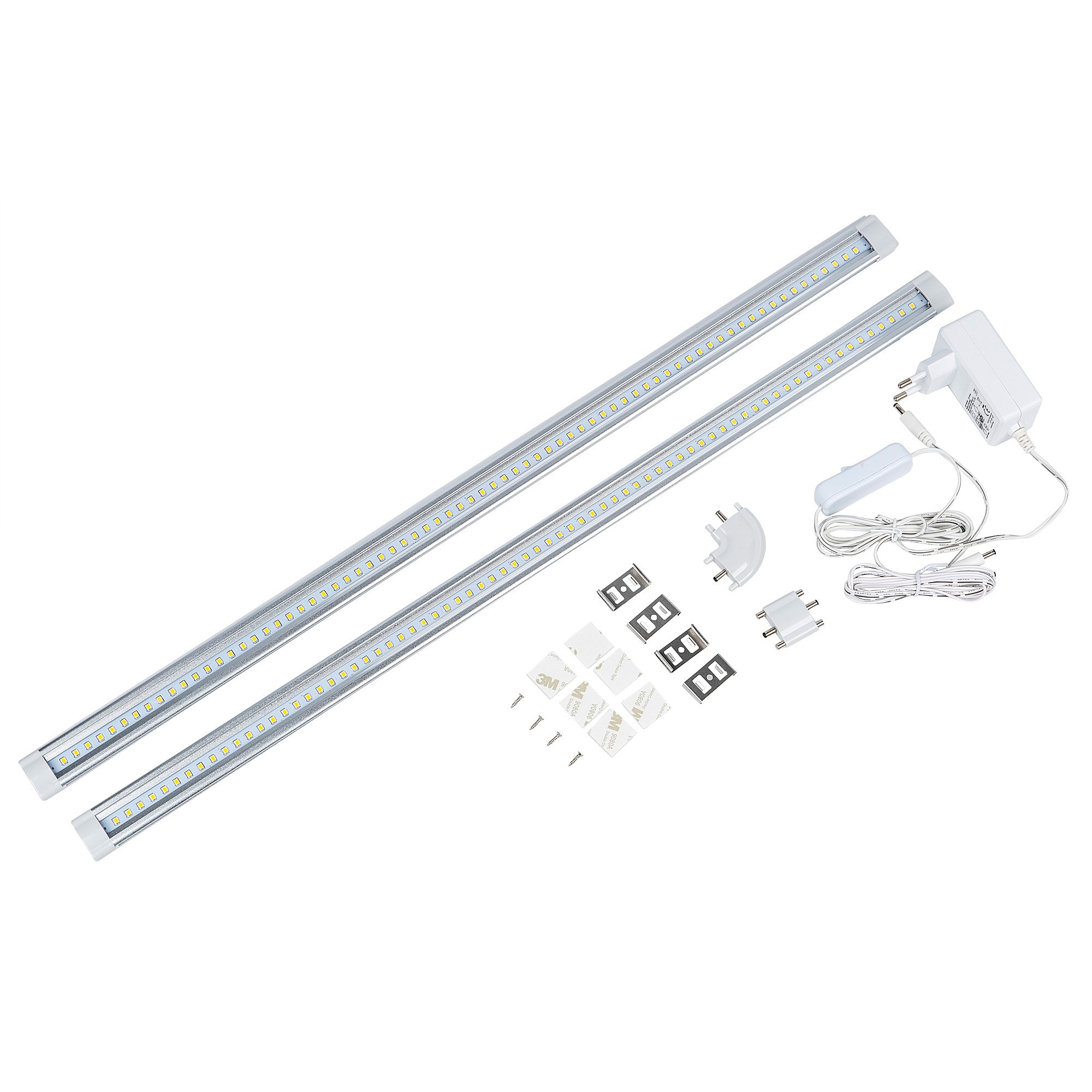 Мебельный светильник Uniel ULM-F45-2x6W/4500K IP20 SILVER