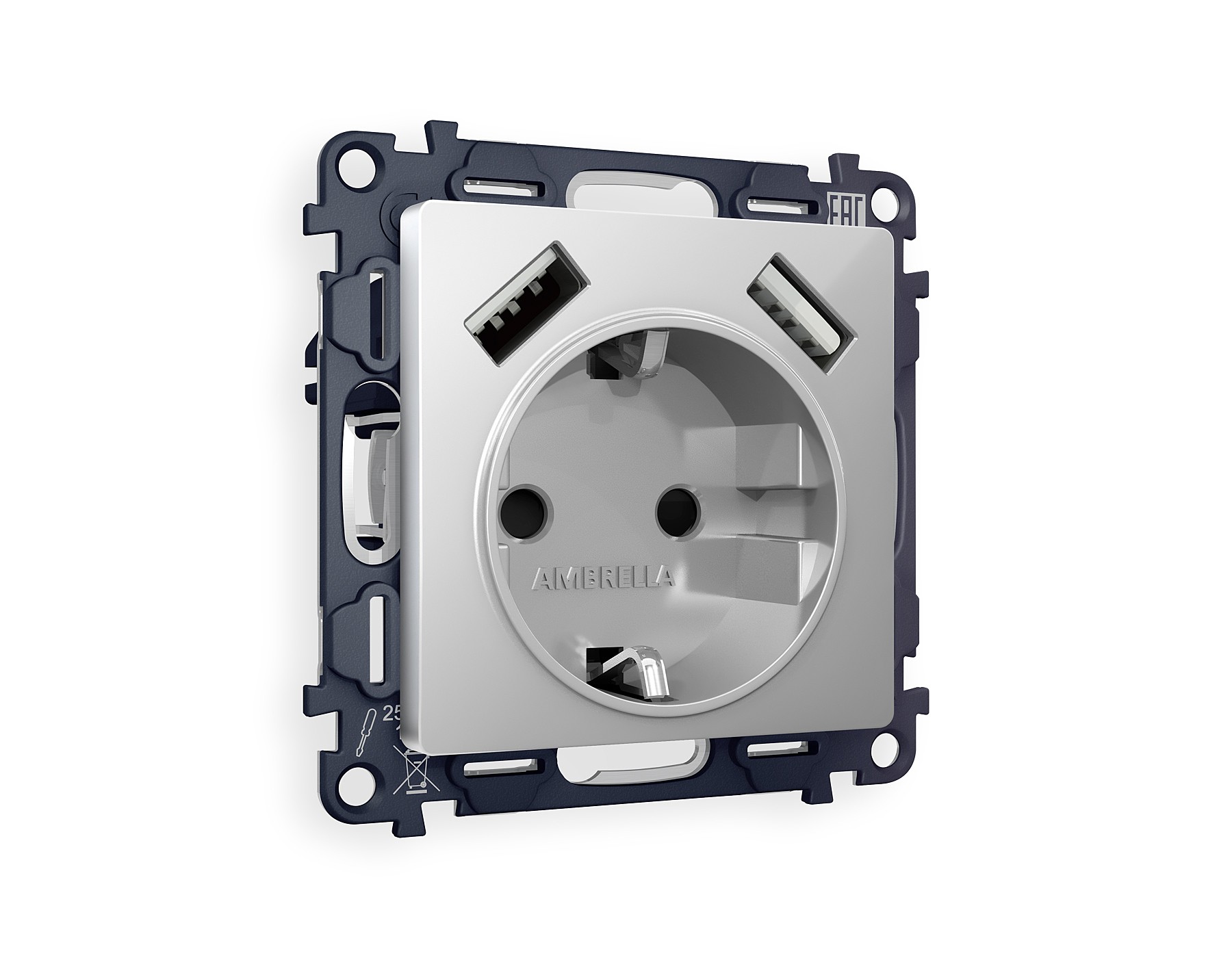 Розетка Ambrella Volt ALFA MA409010