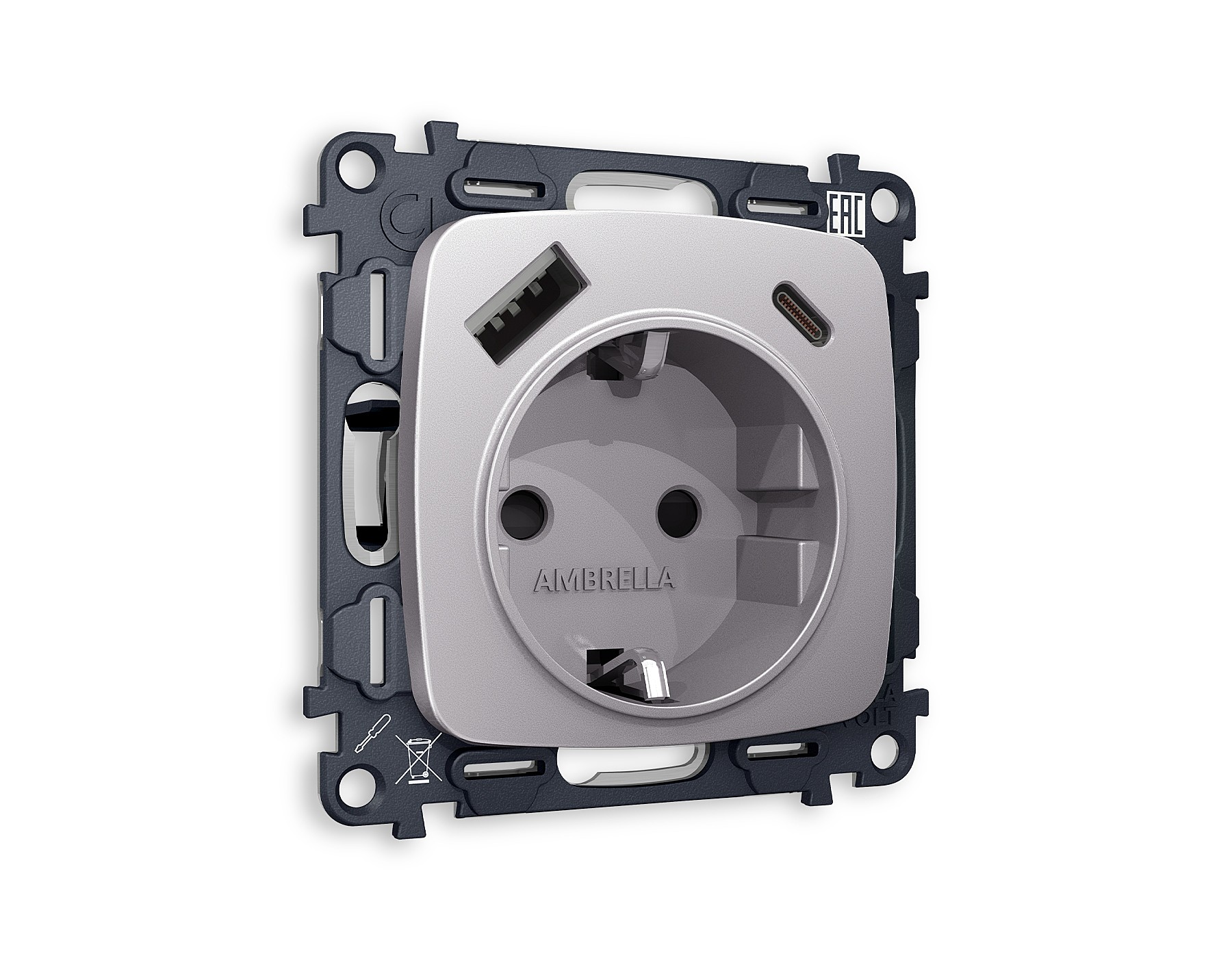 Розетка Ambrella Volt OMEGA MO510010