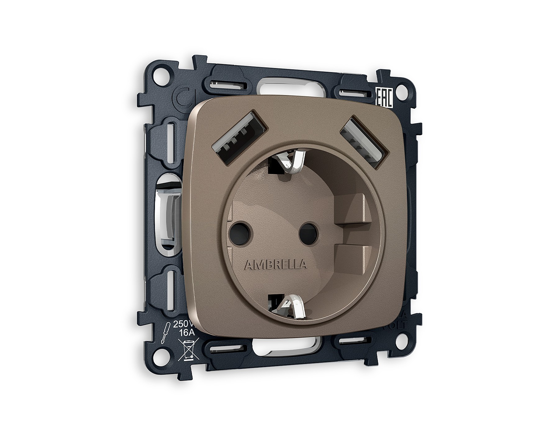 Розетка Ambrella Volt OMEGA MO639010