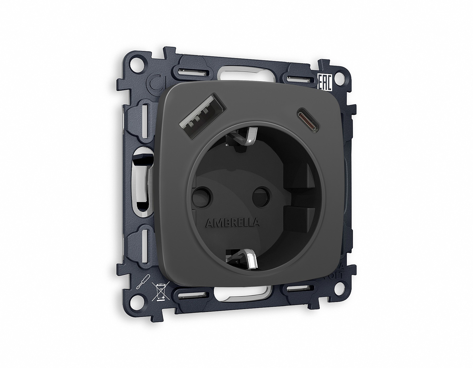 Розетка Ambrella Volt OMEGA MO910010