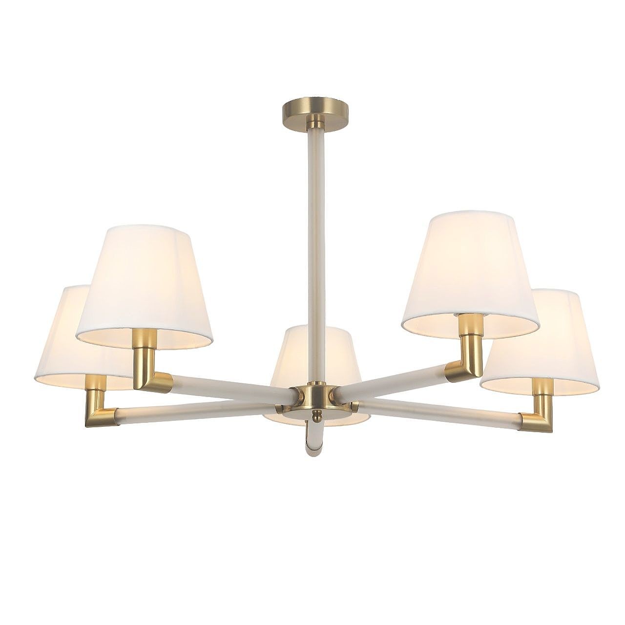 Потолочная люстра Gerhort G11112 G11112/5BRS+CL WT