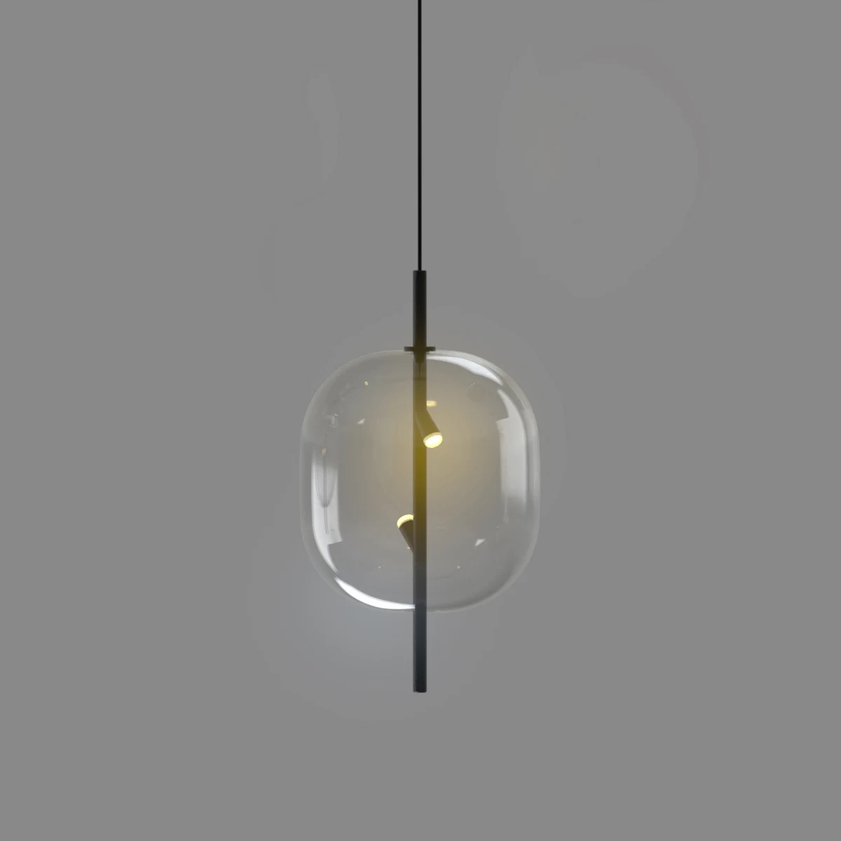 Светильник подвесной Delight Collection 10018P 10018P/1 black/clear