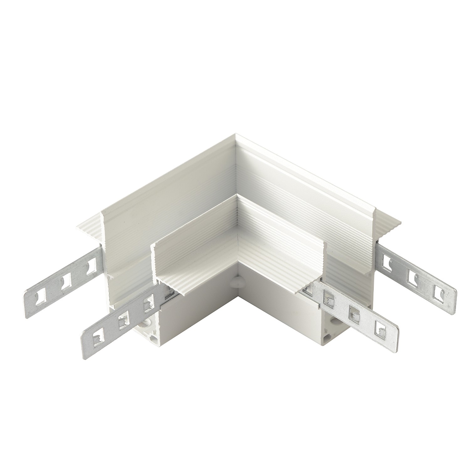 Соединитель для магнитного встраиваемого шинопровода для ГКЛ12,5 мм угловой Crystal Lux Space CLT 0.223 11 WH