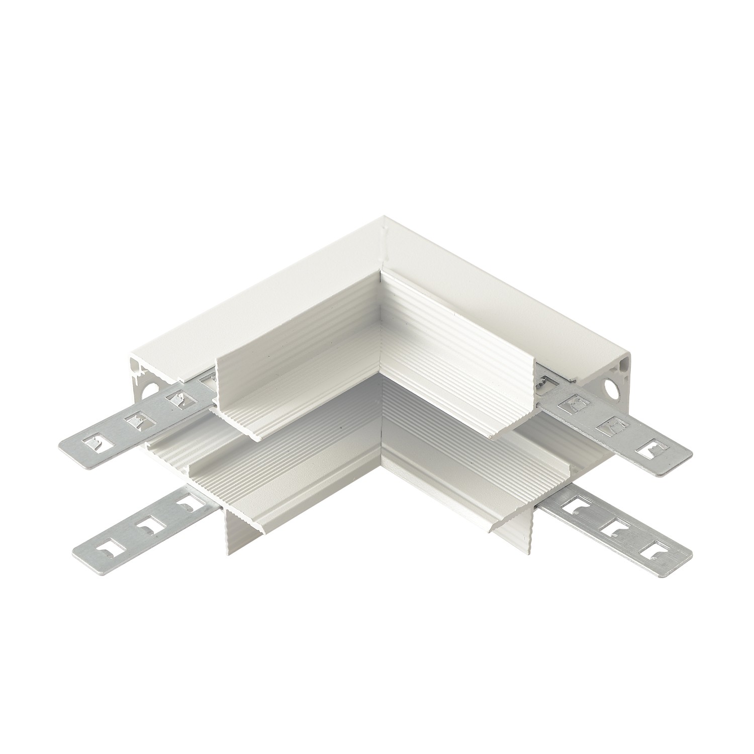 Внутренний соединитель угловой для встраиваемого магнитного шинопровода для ГКЛ12,5 мм Crystal Lux Space CLT 0.223 13 WH