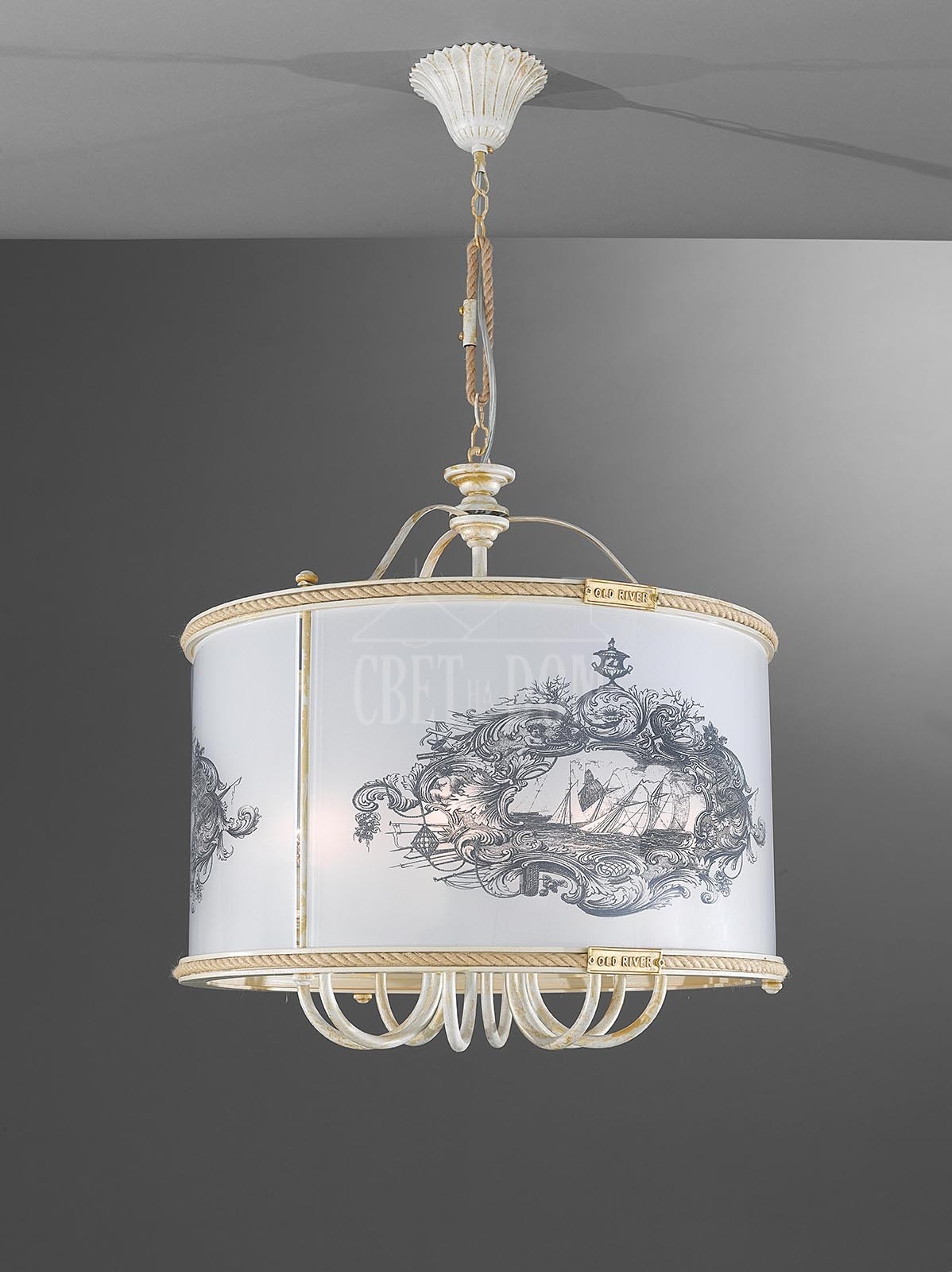 Подвесная люстра La Lampada 1307 L 1307/8.17