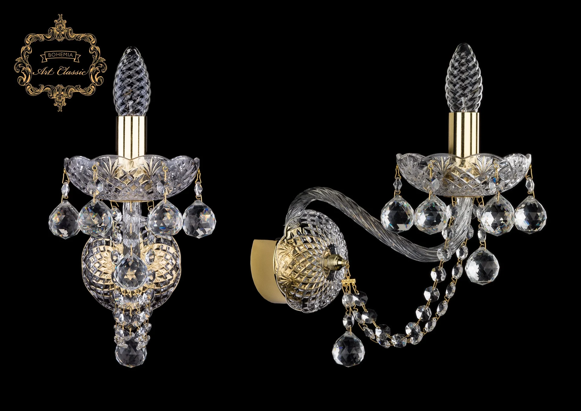 Настенное бра Art Classic 10.26.1.200.XL.Gd.B